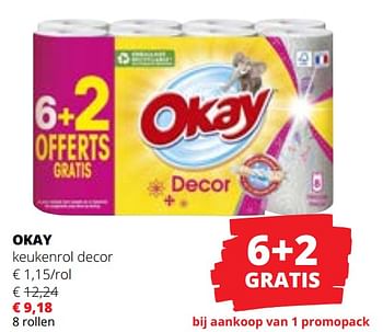 Promotions Okay keukenrol decor - Okay - Valide de 09/05/2024 à 22/05/2024 chez Spar (Colruytgroup)