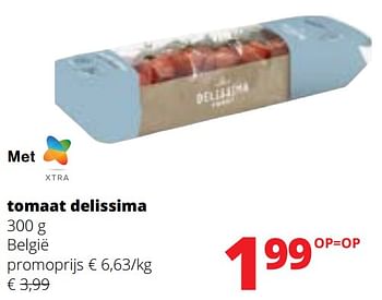 Promotions Tomaat delissima - Produit Maison - Spar Retail - Valide de 09/05/2024 à 22/05/2024 chez Spar (Colruytgroup)