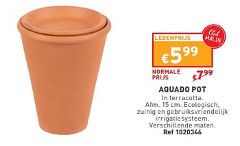 Promoties Aquado pot - Huismerk - Trafic  - Geldig van 15/05/2024 tot 19/05/2024 bij Trafic