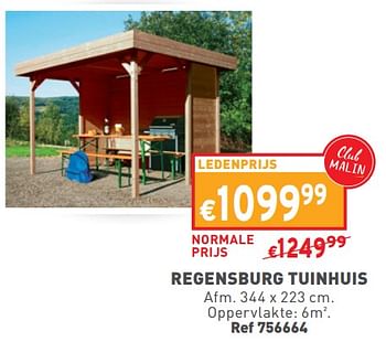 Promotions Regensburg tuinhuis - Produit maison - Trafic  - Valide de 15/05/2024 à 19/05/2024 chez Trafic