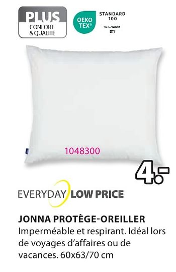 Promotions Jonna protège-oreiller - Produit Maison - Jysk - Valide de 06/05/2024 à 19/05/2024 chez Jysk