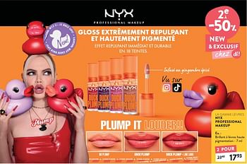 Promoties Brillant à lèvres haute pigmentation - NYX  - Geldig van 08/05/2024 tot 21/05/2024 bij DI