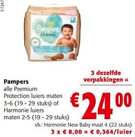 Promoties Pampers harmonie new baby - Pampers - Geldig van 08/05/2024 tot 21/05/2024 bij Colruyt