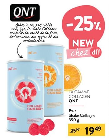 Promotions Shake collagen - QNT - Valide de 08/05/2024 à 21/05/2024 chez DI