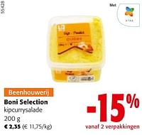 Promoties Boni selection kipcurrysalade - Boni - Geldig van 08/05/2024 tot 21/05/2024 bij Colruyt