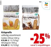 Promoties Krisprolls volledig assortiment - Krisprolls - Geldig van 08/05/2024 tot 21/05/2024 bij Colruyt