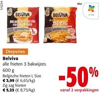 Promoties Belviva alle frieten 3 bakwijzes - Belviva - Geldig van 08/05/2024 tot 21/05/2024 bij Colruyt
