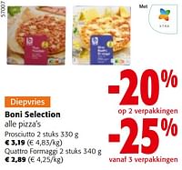 Promoties Boni selection alle pizza’s - Boni - Geldig van 08/05/2024 tot 21/05/2024 bij Colruyt
