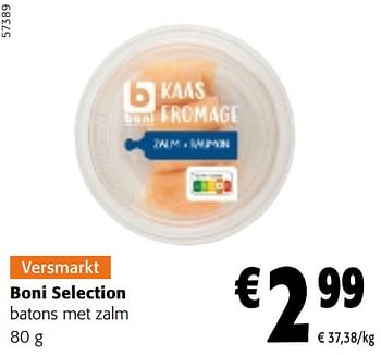 Promoties Boni selection batons met zalm - Boni - Geldig van 08/05/2024 tot 21/05/2024 bij Colruyt