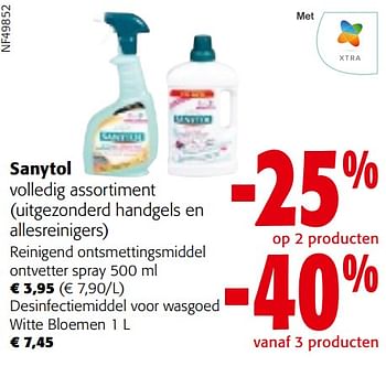 Promoties Sanytol volledig assortiment - Sanytol - Geldig van 08/05/2024 tot 21/05/2024 bij Colruyt