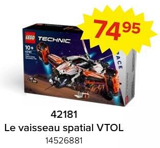 Promotions 42181 le vaisseau spatial vtol - Lego - Valide de 03/05/2024 à 09/06/2024 chez Euro Shop