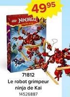 Promotions 71812 le robot grimpeur ninja de kai - Lego - Valide de 03/05/2024 à 09/06/2024 chez Euro Shop
