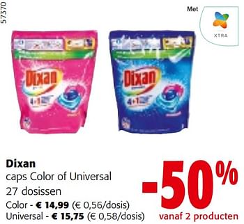 Promoties Dixan caps color of universal - Dixan - Geldig van 08/05/2024 tot 21/05/2024 bij Colruyt