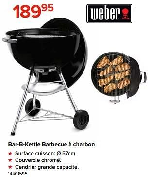 Promoties Bar-b-kettle barbecue à charbon - Weber - Geldig van 03/05/2024 tot 09/06/2024 bij Euro Shop