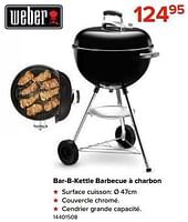 Promotions Bar-b-kettle barbecue à charbon - Weber - Valide de 03/05/2024 à 09/06/2024 chez Euro Shop