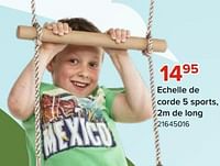 Promotions Echelle de corde 5 sports - Produit Maison - Euroshop - Valide de 03/05/2024 à 09/06/2024 chez Euro Shop
