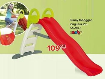 Promoties Funny toboggan longueur - Smoby - Geldig van 03/05/2024 tot 09/06/2024 bij Euro Shop