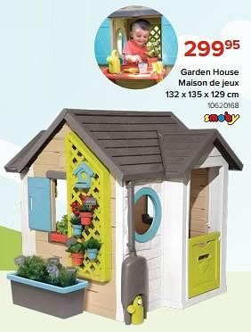Promoties Garden house maison de jeux - Smoby - Geldig van 03/05/2024 tot 09/06/2024 bij Euro Shop