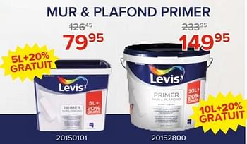 Promoties Mur + plafond primer - Levis - Geldig van 03/05/2024 tot 09/06/2024 bij Euro Shop