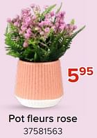 Promotions Pot fleurs rose - Produit Maison - Euroshop - Valide de 03/05/2024 à 09/06/2024 chez Euro Shop