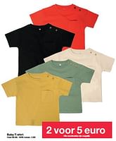 Promoties Baby t shirt - Huismerk - Zeeman  - Geldig van 11/05/2024 tot 17/05/2024 bij Zeeman