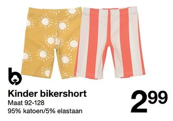 Promotions Kinder bikershort - Produit maison - Zeeman  - Valide de 11/05/2024 à 17/05/2024 chez Zeeman
