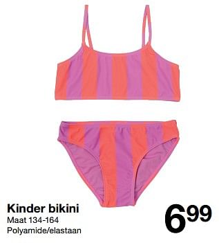 Promotions Kinder bikini - Produit maison - Zeeman  - Valide de 11/05/2024 à 17/05/2024 chez Zeeman