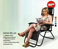Promotions Siege relax - Produit Maison - Euroshop - Valide de 03/05/2024 à 09/06/2024 chez Euro Shop