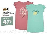 Promoties Nachthemd - Huismerk - Wibra - Geldig van 07/05/2024 tot 19/05/2024 bij Wibra