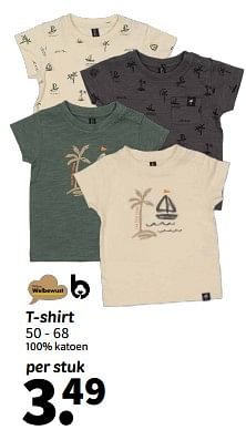 Promotions T shirt - Produit maison - Wibra - Valide de 07/05/2024 à 19/05/2024 chez Wibra