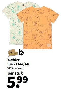 Promoties T shirt - Huismerk - Wibra - Geldig van 07/05/2024 tot 19/05/2024 bij Wibra