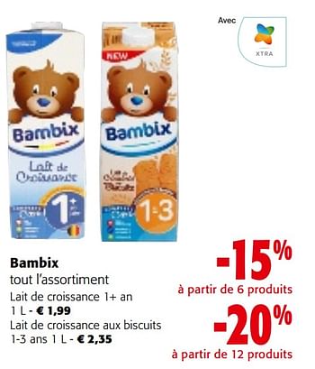 Promoties Bambix tout l’assortiment - Bambix - Geldig van 08/05/2024 tot 21/05/2024 bij Colruyt