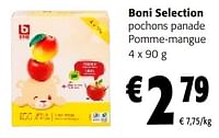Promotions Boni selection pochons panade pomme-mangue - Boni - Valide de 08/05/2024 à 21/05/2024 chez Colruyt