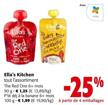 Promoties Ella’s kitchen tout l’assortiment - Ella’s kitchen - Geldig van 08/05/2024 tot 21/05/2024 bij Colruyt