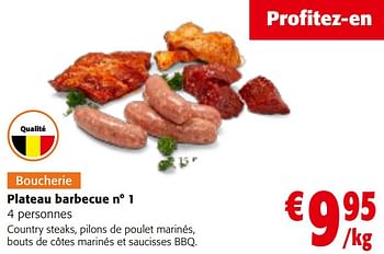 Promoties Plateau barbecue n° 1 - Huismerk - Colruyt - Geldig van 08/05/2024 tot 21/05/2024 bij Colruyt
