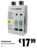 Promotions Sodastream fuse spring nature - Sodastream - Valide de 08/05/2024 à 21/05/2024 chez Colruyt