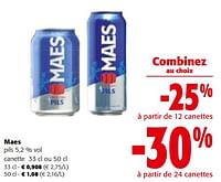 Promotions Maes pils - Maes - Valide de 08/05/2024 à 21/05/2024 chez Colruyt