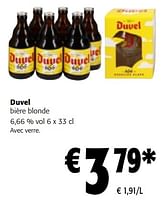 Promotions Duvel bière blonde - Duvel - Valide de 08/05/2024 à 21/05/2024 chez Colruyt