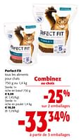 Promotions Perfect fit tous les aliments pour chats - Perfect Fit  - Valide de 08/05/2024 à 21/05/2024 chez Colruyt