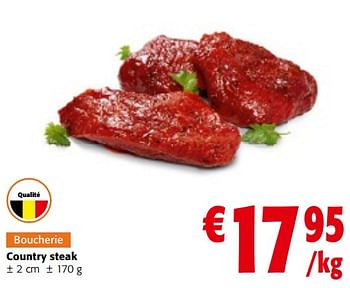 Promoties Country steak - Huismerk - Colruyt - Geldig van 08/05/2024 tot 21/05/2024 bij Colruyt