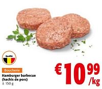 Promotions Hamburger barbecue - Produit maison - Colruyt - Valide de 08/05/2024 à 21/05/2024 chez Colruyt