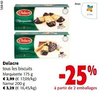 Promotions Delacre tous les biscuits - Delacre - Valide de 08/05/2024 à 21/05/2024 chez Colruyt
