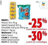 Promotions M+m’s peanut - M&M 's - Valide de 08/05/2024 à 21/05/2024 chez Colruyt
