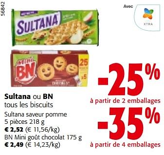 Promoties Sultana ou bn tous les biscuits - Huismerk - Colruyt - Geldig van 08/05/2024 tot 21/05/2024 bij Colruyt