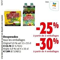 Promotions Desperados tous les emballages - Desperados - Valide de 08/05/2024 à 21/05/2024 chez Colruyt