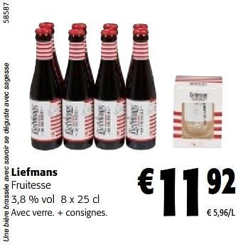 Promoties Liefmans fruitesse - Liefmans - Geldig van 08/05/2024 tot 21/05/2024 bij Colruyt