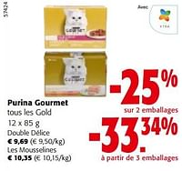 Promotions Purina gourmet tous les gold - Purina - Valide de 08/05/2024 à 21/05/2024 chez Colruyt