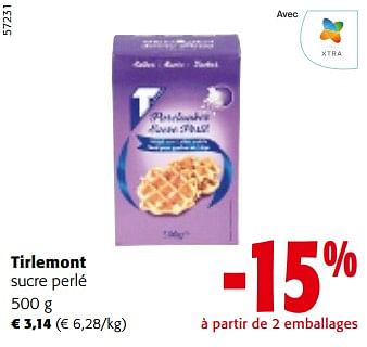 Promoties Tirlemont sucre perlé - Tienen - Geldig van 08/05/2024 tot 21/05/2024 bij Colruyt