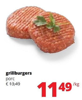 Promoties Grillburgers porc - Huismerk - Spar Retail - Geldig van 09/05/2024 tot 22/05/2024 bij Spar (Colruytgroup)