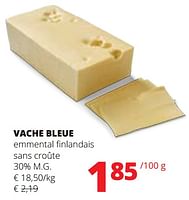Promotions Vache bleue emmental finlandais sans croûte - Vache bleue - Valide de 09/05/2024 à 22/05/2024 chez Spar (Colruytgroup)